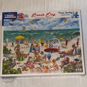 White Mountain Beach Day Puzzle - 1000 Pieces NEW